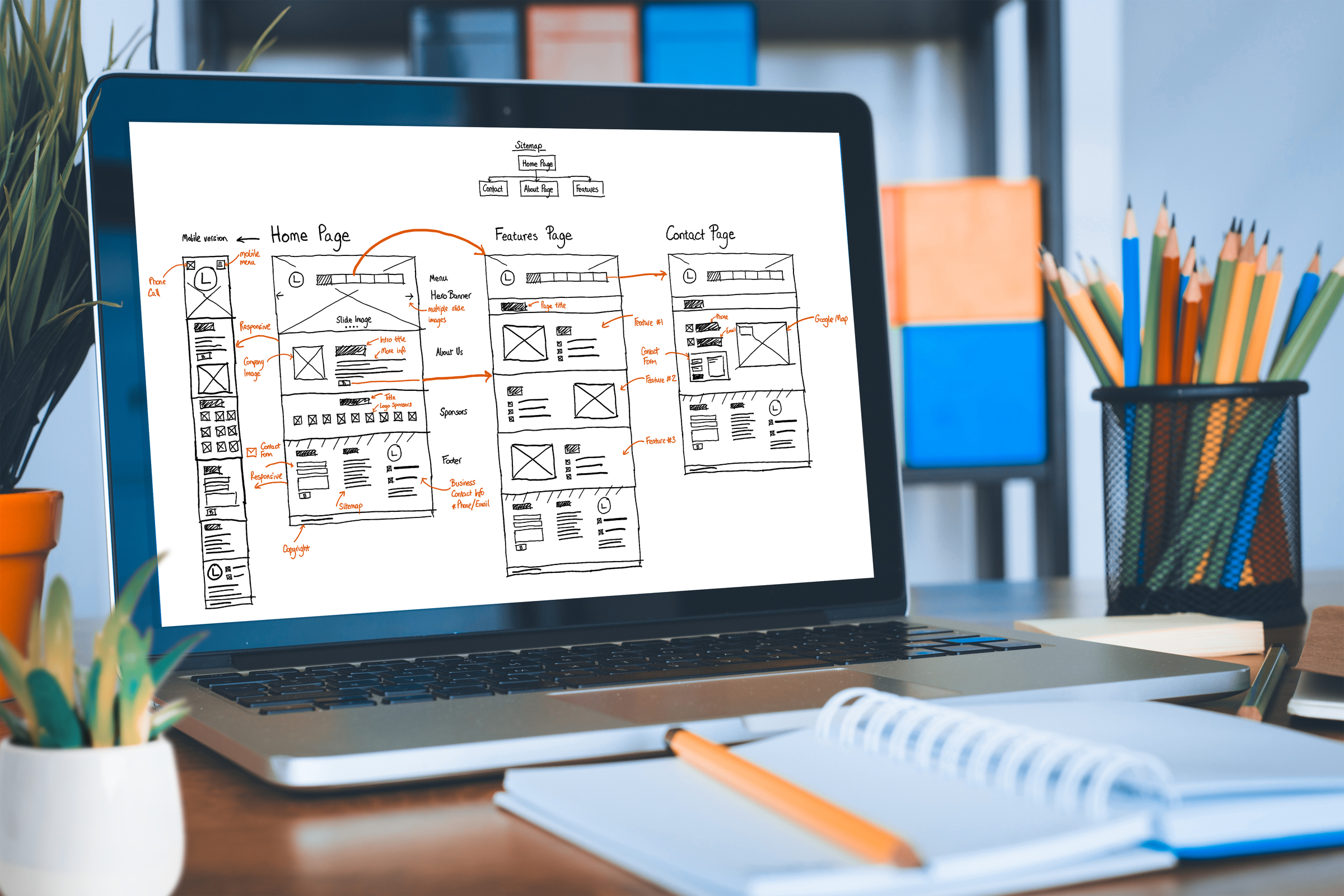 website design template for online